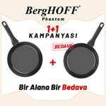 Berghoff 1+1 Hediye Leo Phantom Yapışmaz Kızartma Tavası 24 Cm