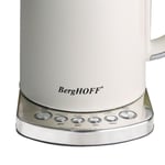 BergHOFF Gem Concept 1, 7 L Su Isıtıcı – 2400 W, Çoklu Otomatik Sıcaklık Ayarı | Vanilya Krem