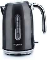 BergHOFF Gem Metallic 1.7 Litre Su Isıtıcısı – 2200 W, Paslanmaz Çelik Gövde | Silver