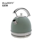 BergHOFF Gem Retro 1, 7 L Su Isıtıcı – 2200 W, Paslanmaz Çelik Gövde | Mint Yeşil