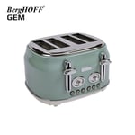 Berghoff Gem Retro Mint Yeşil Dört Dilim Ekmek Kızartma Makinesi