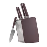 Berghoff Home Elements 6lı Bıçak Bloğu Seti Peppercorn