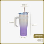 Bernardo Alto Pipetli Termos Bardak Pembe 1000ml