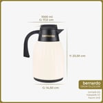 Bernardo Elantra Cam Termos Krem 1 Litre