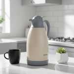 Bernardo Grandio Çelik Termos Krem 2 Litre