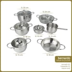 Bernardo Kayra 12 Parça Çelik Set