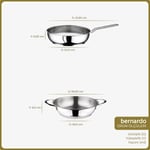 Bernardo Macro 2 Parça Çelik Tava Seti