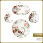Bernardo Mono Porselen 18 Parça 6 Kişilik Kahvaltı Takımı