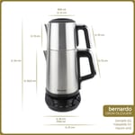 Bernardo Nova Dijital Çelik Çay Makinesi Inox