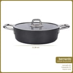 Bernardo Prime Stone Basık Tencere Siyah 26cm