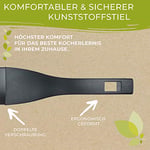 Berndes Tava 30 cm, b.Green alüminyum geri dönüştürülmüş indüksiyon, kızartma tavası%100 geri dönüştürülmüş içecek kutularından üretilmiştir, siyah