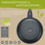 Berndes Tava 30 cm, b.Green alüminyum geri dönüştürülmüş indüksiyon, kızartma tavası%100 geri dönüştürülmüş içecek kutularından üretilmiştir, siyah