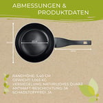 Berndes Tava 30 cm, b.Green alüminyum geri dönüştürülmüş indüksiyon, kızartma tavası%100 geri dönüştürülmüş içecek kutularından üretilmiştir, siyah