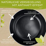 Berndes Tava 30 cm, b.Green alüminyum geri dönüştürülmüş indüksiyon, kızartma tavası%100 geri dönüştürülmüş içecek kutularından üretilmiştir, siyah