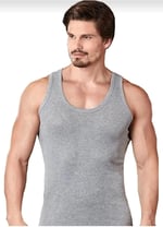 Berrak Erkek Atlet, Gri, M Beden,%70 Polyester%30 Pamuk, Regular Kalıp, 4'lü Set