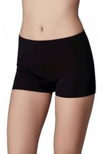 Berrak Kadın Boxer 2100/2101, 6 Adet, Siyah, L Beden