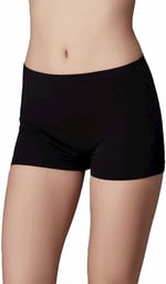 Berrak Kadın Boxer 2100/2101, 6 Adet, Siyah, S Beden