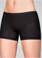Berrak Kadın Boxer 2100/2101, 6 Adet, Siyah, S Beden