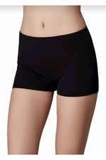 Berrak Kadın Boxer Şort, Siyah, M Beden, 6 Adet Set
