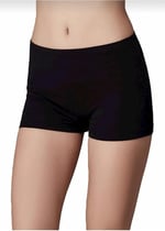 Berrak Kadın Boxer Şort, Siyah, S Beden, 6 Adet Set