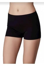 Berrak Kadın Boxer Şort, Siyah, S Beden, 6 Adet Set