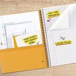 Beş yıldızlı spiral not defteri, 1 paket, beyaz