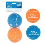 Best Pet Supplies Köpekler için Gıcırtılı Tenis Topları, 2'li Paket, Atmak ve Getirmek için Ağır Hizmet İnteraktif Evcil Hayva - Seçenekler: Large (Pack of 2), Small (Pack of 4), Medium (Pack of 4)...