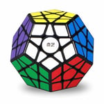 BestCube Megaminx Hız Küpü, 3x3x3 Beşgen Hız Küpü Dodecahedron Sihirli Küp Bulmaca Siyah