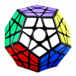 BestCube Megaminx Hız Küpü, 3x3x3 Beşgen Hız Küpü Dodecahedron Sihirli Küp Bulmaca Siyah
