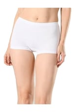 Bestin Kadın Beyaz Dikişsiz In Yapmaz Boxer Külot