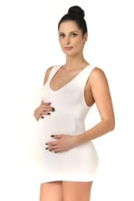Bestin Kadın Beyaz Seamless Dikişsiz Rahat Hamile Atleti 5200