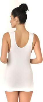 Bestin Kadın Beyaz Seamless Dikişsiz Rahat Hamile Atleti 5200