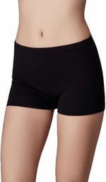 Bestin Kadın Siyah 2'li Paket Bambu Boxer Külot