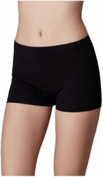 Bestin Kadın Siyah 2'li Paket Siyah Bambu Boxer Külot