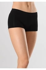 Bestin Kadın Siyah Dikişsiz In Yapmaz Boxer Külot
