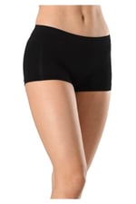 Bestin Kadın Siyah Dikişsiz In Yapmaz Boxer Külot