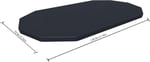 Bestway Flowclear PVC branda, gri, Power Steel havuz için - Seçenekler: 396 x 185 cm (Kare), 424x250x100 cm...