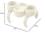 Bestway Lay-Z Spa içecek tutucu, set 35 x 2,32 x 20,5 cm, beyaz