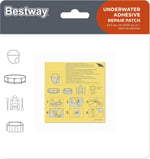 Bestway Su geçirmez, kendinden yapışkanlı onarım yamaları, 6,5 x 6,5 cm, 10 adet