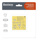 Bestway Su geçirmez, kendinden yapışkanlı onarım yamaları, 6,5 x 6,5 cm, 10 adet