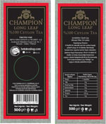 Beta Champion Long Leaf Siyah Çay 500 gr