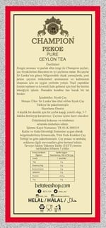 Beta Champion Pekoe Siyah Çay 250 gr