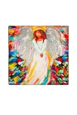 Beyaz Angel Desen Mendil