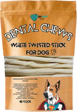 Beyaz Burgu Çubuk Köpek Ödül Ve Çiğnemi Kemiği- 40 Adet Maxi Paket