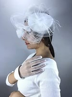 Beyaz Eldiven Ve Beyaz Vualet Nikah Takımı