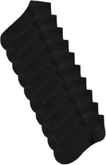 Beyaz Patik Çorap 10'lu Paket Unisex çorap, Ekonomik Kadın Siyah Çorap, Erkek Siyah beyaz patik çorap