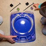 Beyblade Beystadium Arena ile X Drop Attack Savaş Seti, 2 Takara Tomy Üstleri ve Fırlatıcıları, Impact Drake 9-60LR & Hover Wyvern 3-85N, Savaş Oyunu Oyuncakları, 8+ Yaş