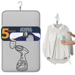 Beylini Buharlı Dikey Ütü Matı 5 Katman Asılabilir Yanmaz Çift Taraflı Dayanıklı Keçeli Buharlı Ütü Bezi Gri 50X80 cm