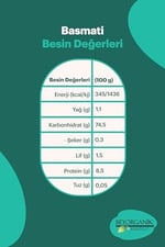 Beyorganik Organik Basmati Pirinç 500gr (PESTİSİT VE AFLATOKSİN ANALİZLİ)