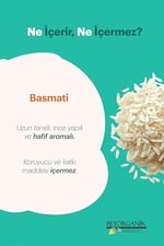 Beyorganik Organik Basmati Pirinç 500gr (PESTİSİT VE AFLATOKSİN ANALİZLİ)